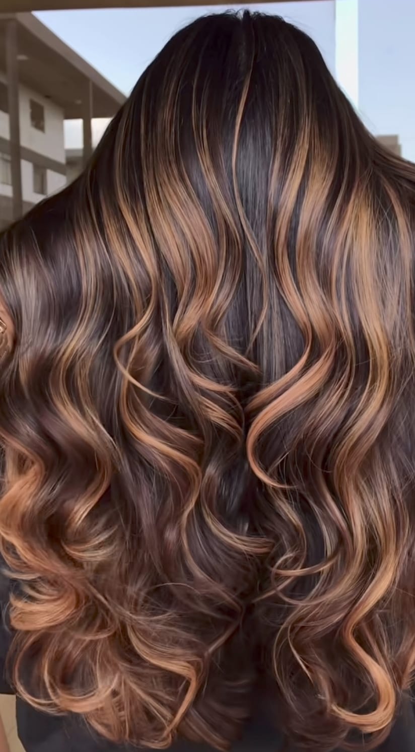 Balayage ombre efekat na dugoj kosi